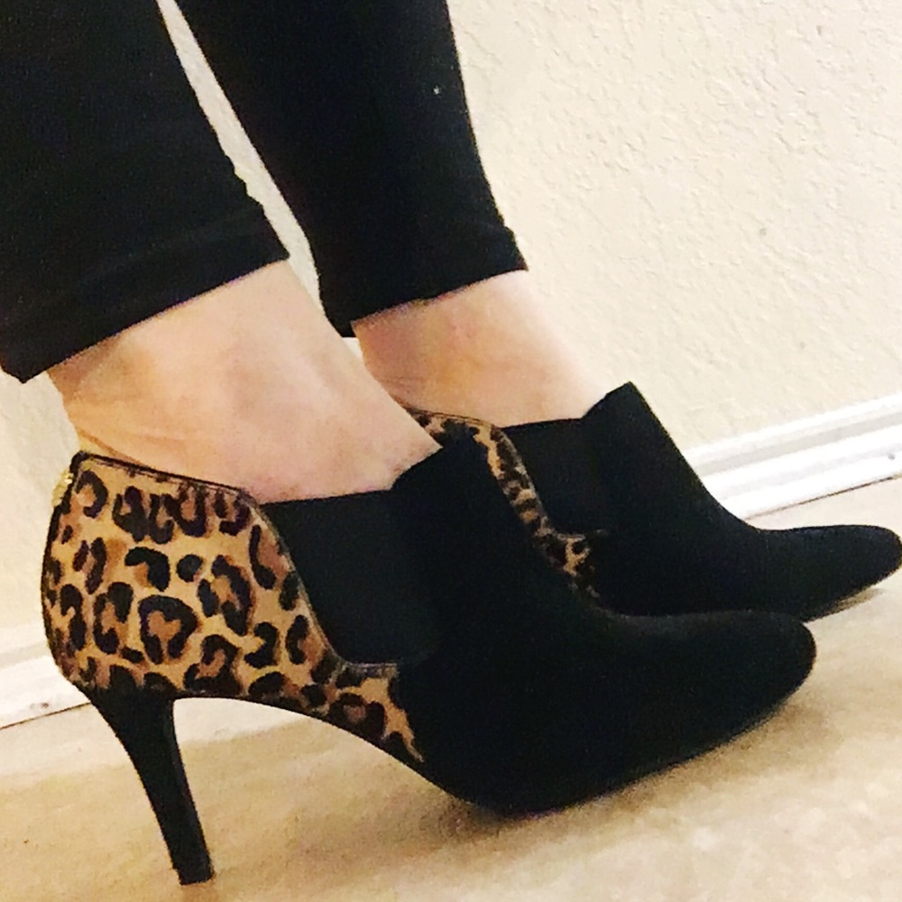 Cole Haan Maxfield Shootie Leopard Calf Hair!